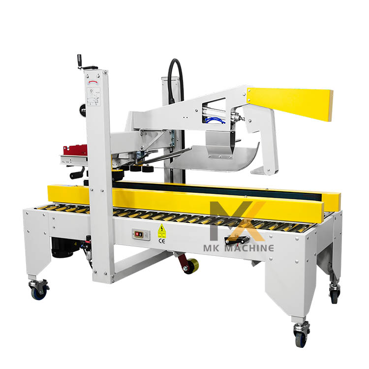 Carton sealer machine automatic top flap folding carton sealer taping carton box sealing machine